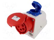 Connector: AC supply 3-phase; socket; female; 16A; 400VAC; Kombi PCE