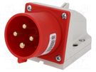 Connector: AC supply 3-phase; socket; male; 32A; 400VAC; IEC 60309 PCE