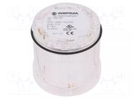 Module: light signaller; white; bulb BA15D; 12÷240VDC; 12÷240VAC WERMA