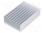 Heatsink: extruded; grilled; natural; L: 50mm; W: 33mm; H: 14mm; raw FISCHER ELEKTRONIK