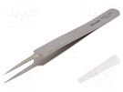 Tweezers; 110mm; SMD; Blades: narrow; Type of tweezers: straight LINDSTRÖM