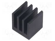 Heatsink: extruded; black; L: 13mm; W: 13.5mm; H: 15.24mm; 21.5K/W FISCHER ELEKTRONIK