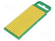 Markers; Marking: S; 0.8÷2.2mm; polyamide; yellow; -40÷85°C; WIC HELLERMANNTYTON
