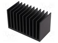 Heatsink: extruded; grilled; black; L: 50mm; W: 100mm; H: 60mm FISCHER ELEKTRONIK