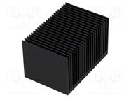 Heatsink: extruded; grilled; black; L: 50mm; W: 75mm; H: 45mm FISCHER ELEKTRONIK