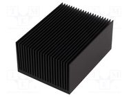 Heatsink: extruded; grilled; black; L: 100mm; W: 75mm; H: 45mm FISCHER ELEKTRONIK