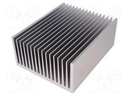 Heatsink: extruded; grilled; natural; L: 200mm; W: 160mm; H: 82mm FISCHER ELEKTRONIK