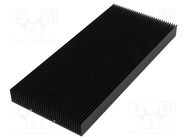 Heatsink: extruded; grilled; black; L: 200mm; W: 90mm; H: 17mm FISCHER ELEKTRONIK