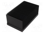 Heatsink: extruded; grilled; black; L: 100mm; W: 174mm; H: 75.5mm FISCHER ELEKTRONIK