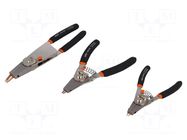 Kit: pliers; for circlip; Kit: replaceable tips; straight; 3pcs. BAHCO