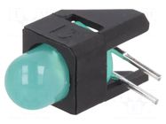 LED; in housing; 5mm; No.of diodes: 1; green; 2mA; 50°; 1÷2.3mcd BROADCOM (AVAGO)