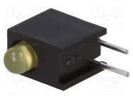 LED; in housing; 3mm; No.of diodes: 1; yellow; 2mA; 50°; 1.8÷2.5V BROADCOM (AVAGO)