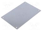 Mounting plate; steel; W: 174mm; L: 111mm; Plating: zinc FIBOX
