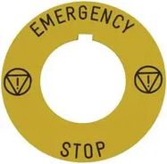 PUSHBUTTON LEGEND PLATE 30MM K