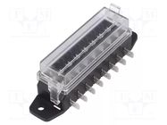 Fuse boxes; 19mm; 135A; screw,push-in; Leads: connectors; ways: 8 MTA