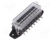 Fuse boxes; 19mm; 135A; screw,push-in; Leads: connectors; ways: 8 MTA