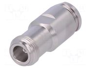 Connector: N; plug; female; CNT; straight; 50Ω; clamp; for cable CommScope