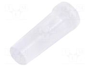 Fiber for LED; Ø3.2mm; L: 7mm; round; Front: flat; straight MENTOR