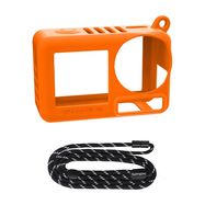 Sunnylife OA5-BHT885-C silicone case with strap for OSMO ACTION 5 PRO (orange), Sunnylife