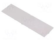 Front panel; without frame,with holder; grey ITALTRONIC