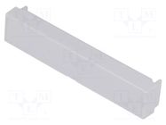 Terminal cover; w/o holes; grey ITALTRONIC