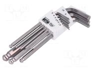 Wrench-set; hex key; stainless steel; 9pcs. BAHCO