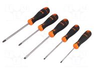 Kit: screwdrivers; Phillips,slot BAHCO