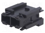 Fuse holder; 19mm; 30A; on cable,push-in; ways: 1; -40÷120°C; black MTA