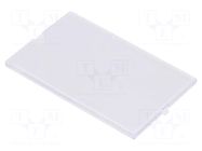 Front panel; without frame,with holder; transparent ITALTRONIC