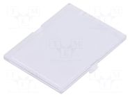 Front panel; without frame,with holder; transparent ITALTRONIC