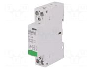 Contactor: 2-pole installation; 25A; 24VAC,24VDC; NO x2; IKD ISKRA