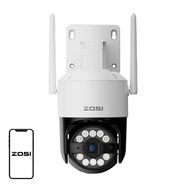 ZOSI C296 WiFi 8MP dual Pan Tilt IP66 outdoor camera + 32GB microSD card, ZOSI