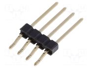 Connector: pin strips; pin header; male; PIN: 4; horizontal; 2.54mm NINIGI