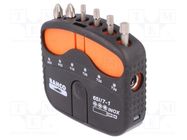 Kit: screwdriver bits; Phillips,Pozidriv®,Torx®; 25mm; 7pcs. BAHCO