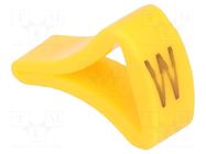 Markers; Marking: W; 6÷10.5mm; H: 16mm; A: 10mm; -30÷100°C; leaded KURANT