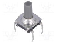 Microswitch TACT; SPST-NO; Pos: 2; 0.05A/32VDC; THT; none; 1.3N C&K