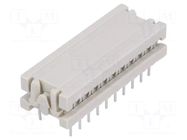 Connector: IDC; PIN: 20; DIL 7,62mm,transition; IDC,THT; 1.27mm CONEC