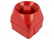 Signaller: sound; siren; 24÷48VDC; 24÷48VAC; 113dB; ASM; IP66; red AUER SIGNAL