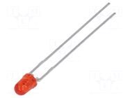 LED; red; 3mm; 8.6÷30mcd; 45°; Front: convex; 1.9÷2.4VDC BROADCOM (AVAGO)