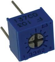 TRIMMER POTENTIOMETER, 10KOHM 1TURN THROUGH HOLE