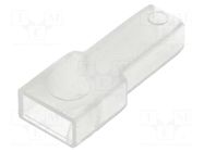 Terminals cover; female; for push-on 6.3mm connectors; ways: 1 IMP