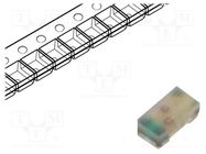 LED; SMD; 0603; yellow/green; 1.6x0.8x0.5mm; 120°; 20mA; 52/52mW BROADCOM (AVAGO)