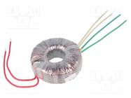 Transformer: toroidal; 100VA; 230VAC; 24V; 24V; 2.08A; 2.08A; Ø: 97mm INDEL