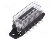 Fuse boxes; 19mm; 100A; screw,push-in; Leads: connectors; ways: 6 MTA