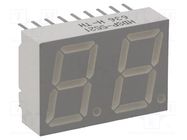 Display: LED; 7-segment; 14.22mm; 0.56"; No.char: 2; red; 0.9÷2.8mcd BROADCOM (AVAGO)