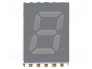 Display: LED; 7-segment; 7mm; 0.28"; No.char: 1; red; 3.4÷7.5mcd BROADCOM (AVAGO)