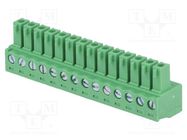 Pluggable terminal block; 3.81mm; ways: 14; straight; plug; female DEGSON ELECTRONICS