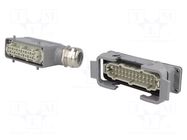 Connector: HDC; male + female; 16A; 500V; Han Kit; PIN: 24; 24+PE HARTING