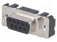 Connector: D-Sub; PIN: 9; socket; female; straight; THT; UNC 4-40 HARTING