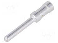 Contact; male; copper alloy; silver plated; 4mm2; crimped; 16A HARTING